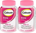 Caltrate 600 Plus D3 Calcium and Vitamin D Supplement Tablets, Bone Health Supplements for Adults - 120 Count (Pack of 2)
