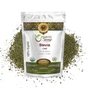 Organic Way Stevia Leaf Cut & Sifted (Stevia Rebaudiana) - Kosher & USDA Certified | Non-GMO & Gluten Free | Natural Sweetener | 100% Raw from India (1LBS / 16Oz)
