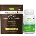 Vegan Vanilla Collagen 蛋白质粉 + Calcium & Magnesium Complex Bundle, 综合骨支持, 作者 Igennus