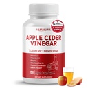 Apple Cider Vinegar 14-in-1 配有 Turmeric 姜汁 肉桂 Fenugreek 蓝莓 牛奶 硝酸盐 Banaba - 美国制造