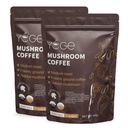 Mushroom Coffee, Instant Mushroom Coffee with Cordyceps, Reishi, King Trumpet, Shiitake, Turkey Tail, Lions Mane for Energy, Focus, Positive Mood & Immune Support (30 Servings)-2Pcs