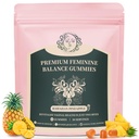 Feminine Balance Gummies for Women - Premium Balance Supplement for Women PH Health, Gut Healthy, Immune Support, Hawaiian Pineapple Flavor, 60 Gummies