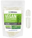 XPRS Nutra 大小 1 空盖- 100 清空 Vegan Capsules - 蔬菜药丸 - DIY 蔬菜药丸 填充 - Veggie Pill Caps for Do- It- yourself suppers