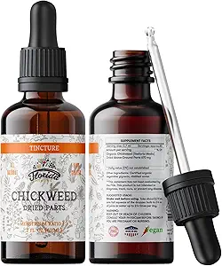 Chickweed Tincture,有机Chickweed 提取(Stellaria媒体) 干草,Chickweed 补编