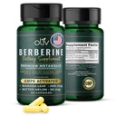 oliv 纯柏柏林补充卡普尔(Capsules – Berberine HCI 1000mg) - 天然代谢支持,配有200mg Bitter Melon 水果提取和50mg Banaba Leaf – 2 Veggie Capsules Daily (30 services)