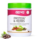 OZiva Protein & Herbs, Women with Multivitamins, Curcumin, Shatavari, Tulsi for Improved Metabolism, Hormonal Balance & Skin, Hair Health, 1.1 lbs, Cafe Mocha. Soy Free, Gluten Free, Non GMO