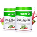 OZIVA Plant Based Collagen Builder for Glowing & Youthful Skin Collagen Powder for Women & Men with Biotin, Silica & Vitamin C (Collagen Classic, Pack of 1) 250G (Pack of 2)