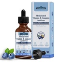 Methylated B Complex Liquid Drops, Complete Methyl B Complex Multivitamin w. 5-MTHF MethylFolate Inositol & Choline, Super B-Complex Methylated for MTHFR Support, Energy Mood Nerve & Brain Health