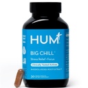HUM Big Chill Rhodiola Rosea 补充,可适应性草药镇静补充,支持焦点,镇静和肾上腺健康平衡,配有500mg Rhodiola Rosea 提取,Gluten Free,30 Vegan Capsules