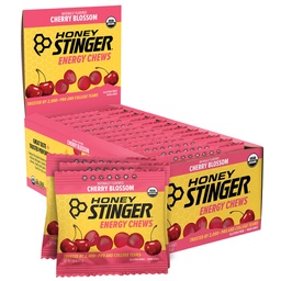 蜂蜜 Stinger 有机樱桃花花卉 能量 Chew, Gluten Free & Cafeine Free, 用于运动, 跑步和表演, 家庭运动营养和健身, 预和中期工作, 12 Pack, 21.6 Ounce