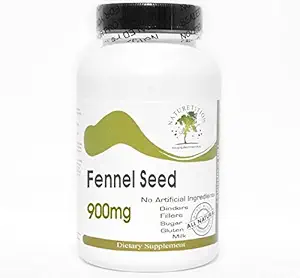 Fennel种子900mg ~ 200卡普尔 - 无附加物 ~ 自然补充