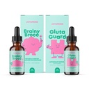 JoySpring Glutathione Liquid and Sulforaphane Bundle | Kids Vitamins Naturally Sourced, Non-GMO, Non-Alcoholic Liquid Formula, Immunity Health Support | Vegan & Vegetarian Supplements