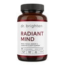 Dr. Brighten Radiant Mind - Doctor Formulated for Focus and Mood Support with Saffron Extract - Vegan, GF, Non-GMO