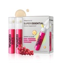 VITALBEAUTIE Super Essential (7-Day) – Women’s All‑in‑One Beauty + Multivitamin Ampoules & Tablets – 1,000mg Fish Collagen + 1,000mg Vitamin C, Biotin, Iron, Vitamin D – Grape Flavor - 7 Servings