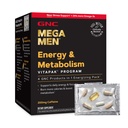 GNC Mega Men Energy & Metabolism Vitapak Program V2 for Men- All-in-One Men's Multivitamin Pack- Whole Body Wellness- Fish Oil, Ashwagandha, Clinically-Backed Thermogenic- High-Potency- 1 Month Supply