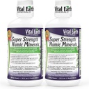 重要地球矿物 超强幽默矿物 2-Pack – Fulvic Acid 补充 70+ Trace Minerals,解毒和消化电解剂,32 Oz Ea + 1 Oz Cup