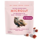 Microjoy Hibernate Gummies – Natural Sleep Aid with Reishi Mushroom – Stress Relief and Mood Support – Vegan, Non-GMO, Cherry Flavor (30 Gummies)