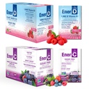 Ener-C Sugar Free Vitamin C 1000mg Mixed Berry & Ener-D Vitamin D3 Raspberry Multivitamin Drink Powder Natural Energy & Immune Support for Women & Men - Real Fruit Juice Non-GMO Vegan - 54 Count