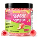 Collagen Gummies for Women & Men, Hydrolyzed Collagen with Type I, II, III, V, X Collagen Peptides, Biotin, Hyaluronic Acid & MultiVitamins, Promote Skin/Hair/Nail, 120 Peach Gummies
