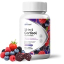 Cortisol Reducer Gummies for Women Men - 13-in-1 Daily Cortisol Detox Manager for Stress Focus Mood & Health Balance Support - Reduce High Cortisol with Ashwagandha Magnesium L-Theanine