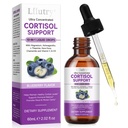 Cortisol Supplement Liquid Drops, Cortisol Supplements for Women & Men, 10 in 1 Cortisol Detox Manager Reducer with Magnesium, Ashwagandha, L-theanine, Hormone Balanced, Sleep Support - 2.02 fl.oz
