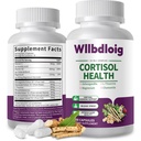 Cortisol Supplements for Women Men, High Cortisol Reducer Health, Detox Cortisol Manager for Stress Relief ,Mood and Sleep with Ashwagandha, L-Theanine, Lower and Control - Non-GMO,Vegan 60 Capsules
