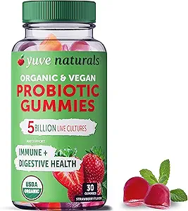 Yuve Vegan USDA 有机增生胶 -- -- 5亿 CMU -- -- 促进消化性健康和豁免 -- -- 帮助提供便秘、布洛丁、排毒、Leaky Gut & Gas Relief -- -- 自然、非GMO、Gluten-Free 30ct