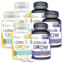 I Can Grow 3-Month Supply Bundle – 3x Day-Time + 3x Night-Time Growth Supplements for Kids 10+ & Teens | L-Arginine, Colostrum, Magnesium | Daily Height Support + Sleep Aid for Natural Growth | 6-Pack