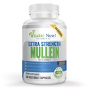 超强Mulein Capsules 10:1 提取、呼吸和免疫健康、肺清洁、100%纯全草、Gluten Free、Non-GMO、120计数、4个月供应、美国制造