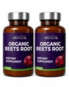 VITAMISAN Beets Root – 2 Pack (120 Capsules) – Organic Beet Root with CoQ10 and Collagen