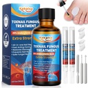 Toenail Fungus Treatment Extra Strength, Nail Fungus Treatment for Thick, Discolored Fungi Nails - 25% Undecylenic Acid All-in-One Kit with 30ML Fungi Nail Solution, 2 Nail Repair Pens