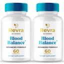 Revra Blood Balance Capsules, Official Revra Blood Balance Support Supplement Pills - Maximum Strength All Natural Healthy Circulation & Stable Levels, RevraBloodBalance Support Reviews (2 Pack)