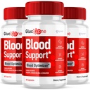 (3 Pack) GlucoZone Capsules, Official GlucoZone Blood Support Pills with All Natural Ingredients, Advanced Formula Blood Optimizer Supplement with Max Strength Vitamins for Women & Men (180 Capsules)