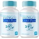 Ring Quiet Plus Tinnitus Relief for Ringing Ears Capsules, Ring Quiet Plus for Tinnitus, Ear Health Support Supplement, RingQuietPlus Advanced Formula All Natural Pills Reviews (2 Pack)