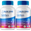Silen Sense Calm Ears, SilenSense Tinnitus Relief for Ringing Ears Capsules, Advanced Ear Health Support Supplement Pills, All Natural for Healthy Hearing Comfort, SilenSense Reviews (2 Pack)