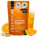 Harmonia Cortisol Cocktail | Cortisol Supplements for Women & Men with Ashwagandha, Magnesium & L-Theanine | Drink Harmonia for Stress Relief, Weight Management & Sleep Support (1 Pack x 30 Servings)