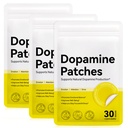 Dopamine Patches Extra Strength, 3Packs Plant-Based Mood Support Patches for Mental Wellness & Positivity | Daily Motivation & Mental Clarity Enhancer | Non-GMO, Vegan-Friendly Patche for Men Women