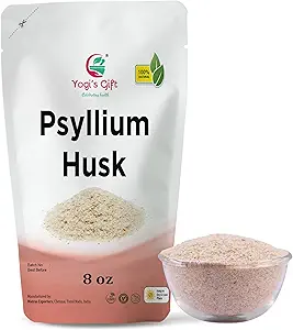 Psyllium Husk 整体 8 oz → 98% 纯度 → 可溶性纤维 补充 → Keto 友好 → 用于平滑,烹饪和烘烤 → 不受欢迎,精细地面,100% 天然,非 GMO → 由 Yogi 的礼物 →