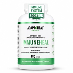 ADAPTOHEAL Immuneheal Immune System Support Supplement – Adaptogenic Blend - 23 Concentrate Extracts with Reishi, Ginseng & Astragalus – Daily Wellness Support – 180 Capsules