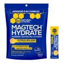MagTech Magnesium Hydrate Packets - Sugar Free Hydration Powder - Magtein Magnesium L-Threonate, Glycinate & Taurate - 200mg Chelated Triple Complex - Supports Hydration & Brain Health* - 14 Servings