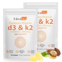 newseel Vitamin D3 K2, D3 K2 Vitamin Supplement, Vitamin D3 and K2, K2 Vitamin Supplement, Replenish Vitamin D3 K2 Coconut Oil Softgels (240)