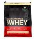 Nutrition Gold Standard 100% Whe'y Protein Powder, Vanilla Ice-Cream Flavor Bundle with Scoop, 5.64 lb
