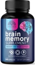 Brain Memory Supplement Pills - 3X Strength Nootropics for Concentration, Clarity & Focus Support - Brain Health Cognitive Vitamins with Bacopa, Phosphatidylserine & DMAE, Brain Booster - 240 Capsules
