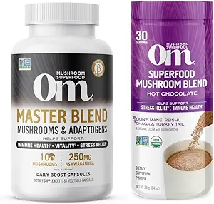 OM MUSHROOM SUPERFOOOD 混合蘑菇大师 Capsule和热巧克力蘑菇包