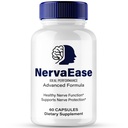 NervaEase Nerve Supplement Capsules, Nerva Ease Health Formula Supplement Pills - Maximum Strength, Advanced Brain & Memory Focus, All Natural Daily Vitamins Support, NervaEase Reviews (60 Capsules)