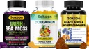 Sakoon nutrition Black Seed Oil, Halal Collagen & Kids’ Elderberry Gummies – 3-in-1 Bundle for Immune Support, Anti-Aging, Hair & Skin Health – Non-GMO, Gluten-Free – 60 Gummies Each