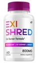 Exishred Capsules – ExiShred All Natural Advanced Formula 800MG Dietary Supplement Maximum Strength (1 Pack - 60 Capsules)