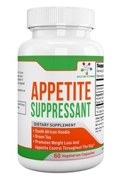 Appetite Suppressant 60 Capsules - S. African Hoodia and Green Tea Extract Control Appetite, Increase Energy and Promote Weight Loss, Made in USA