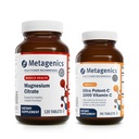 Metagenics Bundle - Mag Citrate & Ultra Potent-C 1000-120 Count of Mag Citrate for Muscle & Bone Health Support - 90 Tablets of Ultra Potent-C 1000 for Immune Support