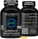 Methylated B Complex Vitamins Riboflavin B6 B12 Folate L-Serine NAC & TMG Supplements Brain Heart MTHFR Immune Support - Methylated Multivitamin L Methylfolate Active 5-MTHF (180) Dr Ekberg euMethyl-B